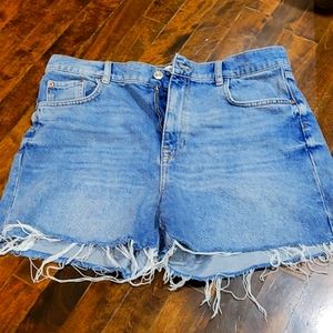 Women's Zara denim jean shorts Sz 10 bought but never wore, NSH